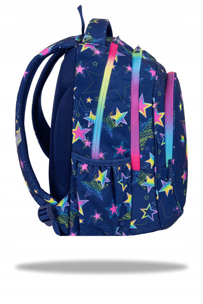 Mokyklinė kuprinė mergaitei 1-4 klasėms CoolPack Fast Stars