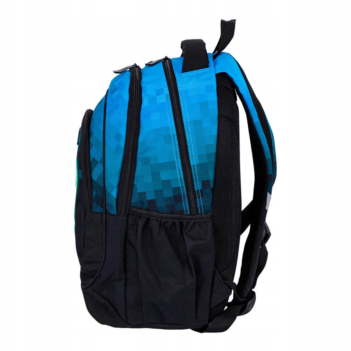 Mokyklinė kuprinė Minecraft Blue Pixel AB330 3 skyrių 20l ASTRABAG