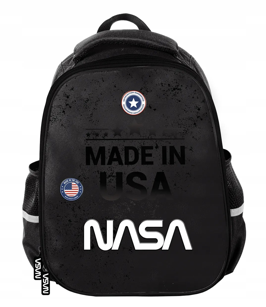 Mokyklinė kuprinė NASA juoda berniukui 1-3 klasė
