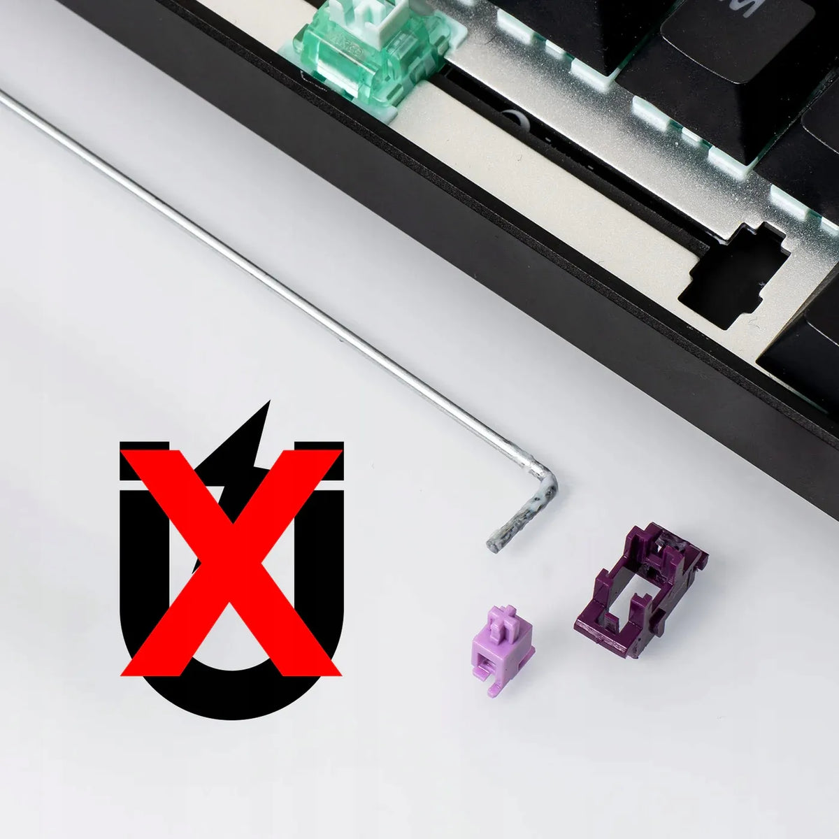 MonsGeek Fun68 Pro HE – juoda klaviatūra su šoniniu ženklinimu, „Rapid Trigger“, „Hall Effect“ ir RGB apšvietimu