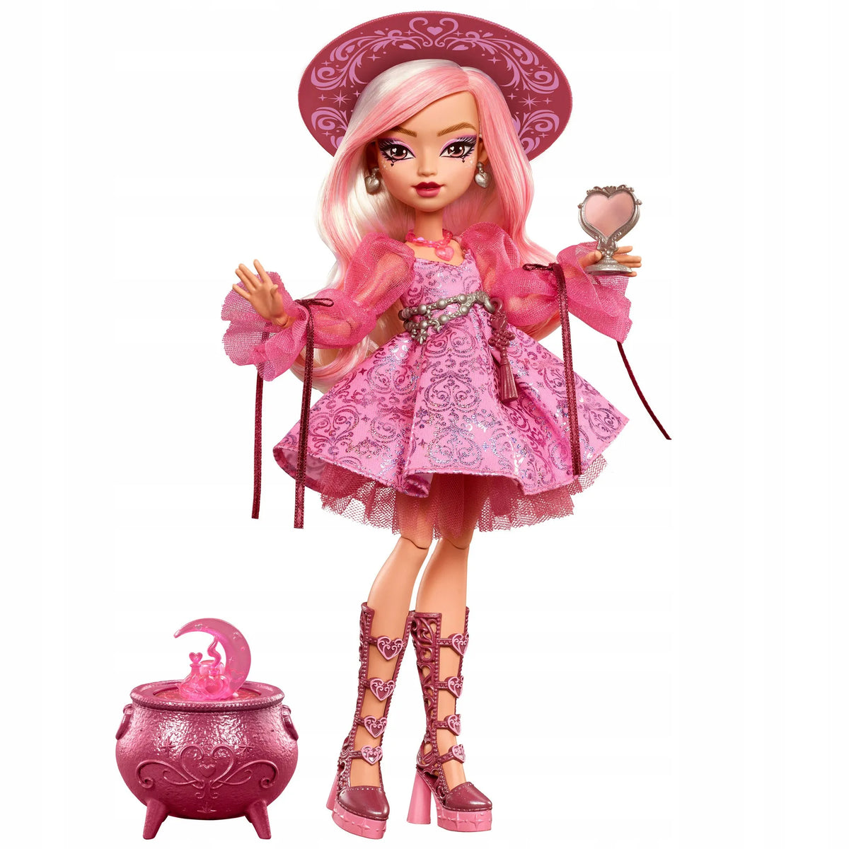 Monster High Moonspell Magic lėlė Carina Song, Meilės ragana, su aksesuarais