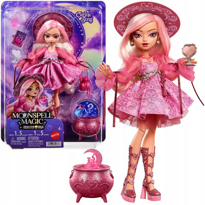 Monster High Moonspell Magic lėlė Carina Song, Meilės ragana, su aksesuarais