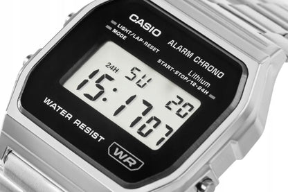 Moteriškas CASIO Vintage A158WEA-1EF laikrodis, atsparus vandeniui, su dėžute