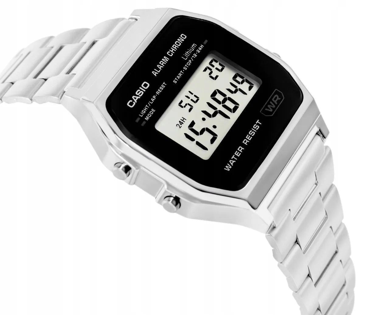Moteriškas CASIO Vintage A158WEA-1EF laikrodis, atsparus vandeniui, su dėžute