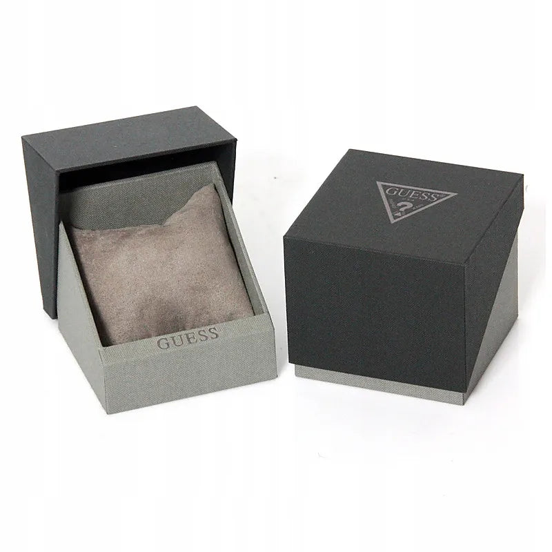 MOTERIŠKAS LAIKRODIS GUESS GW0536L2 QUEEN AUKSINIS+BALTAS ORIGINALUS GW + DĖŽUTĖ