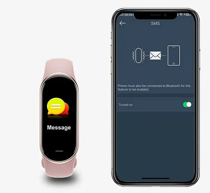 Moteriškas laikrodis / MK-Tech / SMARTWATCH /žingsnių skaitiklis / pulso matuoklis