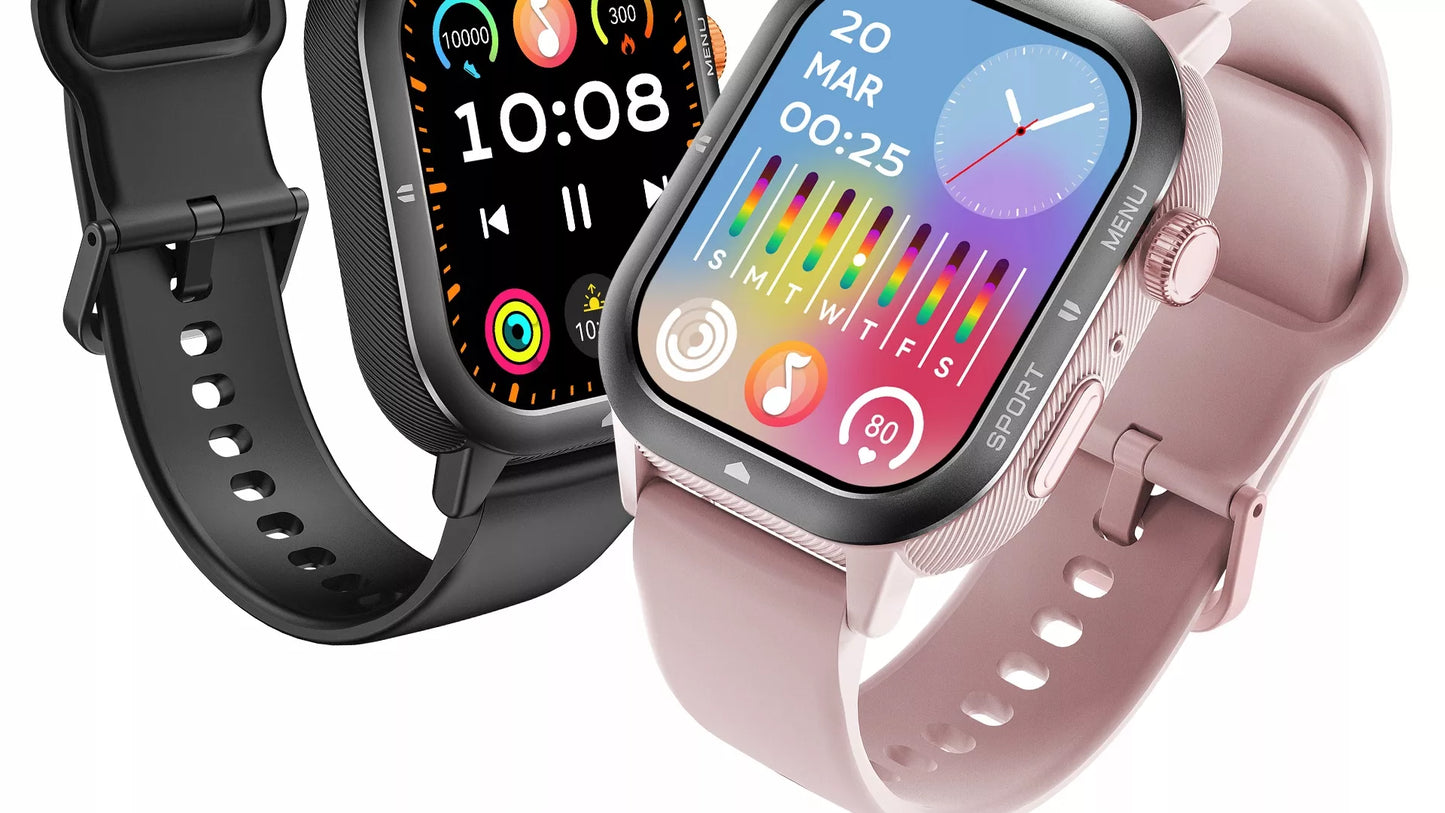 Moteriškas smartwatch Cubot U1 AI – sportinis, pulso matuoklis, skambučiai, atsparus vandeniui