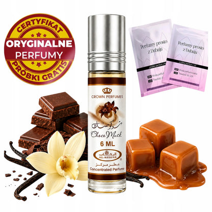 Moteriški kvepalai Al-Rehab Choco Musk, šokolado ir vanilės aromatas, originalūs, 6 ml