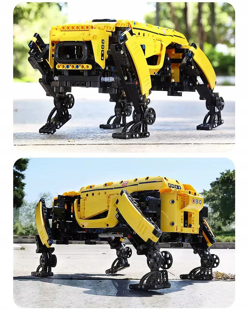 Mould King 15075 RC roboto šuns konstruktorius su nuotoliniu valdymu, 921 detalė