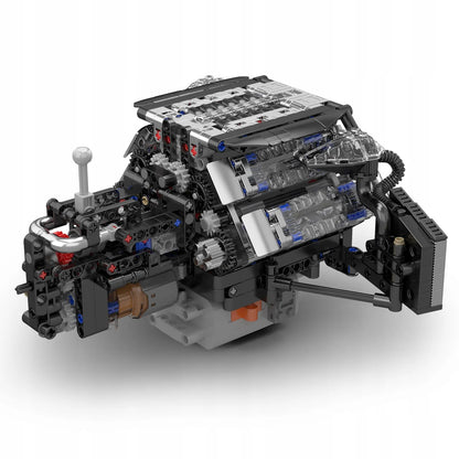 Mould King Technic Audi A8 W12 variklis, konstruktorius, 14+