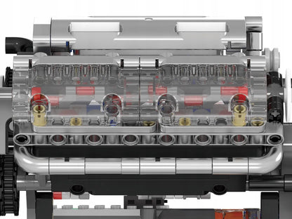 „Mould King“ V8 variklio konstruktorius, 552 detalės