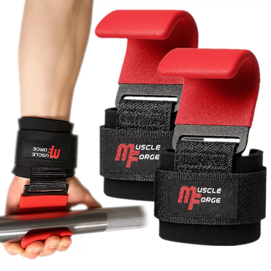 MuscleForge® treniruočių kabliai riešams svoriams kelti, mirties traukai, plieniniai