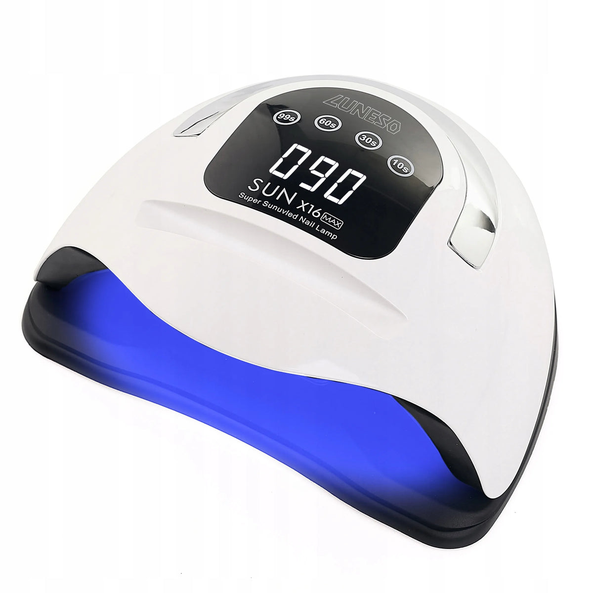 Nagų lempa hibridiniam lakui ir geliui UV SUN X16 LCD DUAL LED 320 W, naujausias modelis
