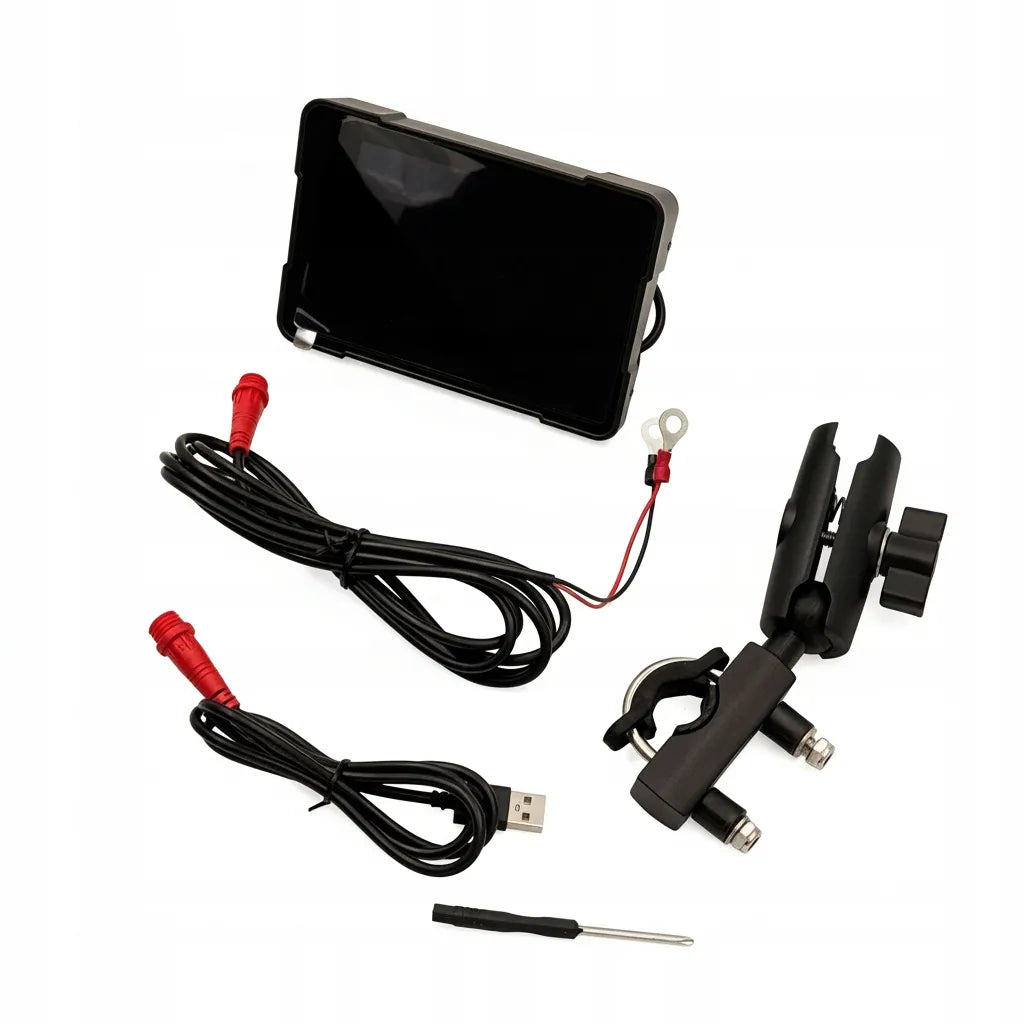 NAVIK 5 motociklo navigacijos ekranas, USB, „Android Auto“ / „Apple CarPlay“, PL