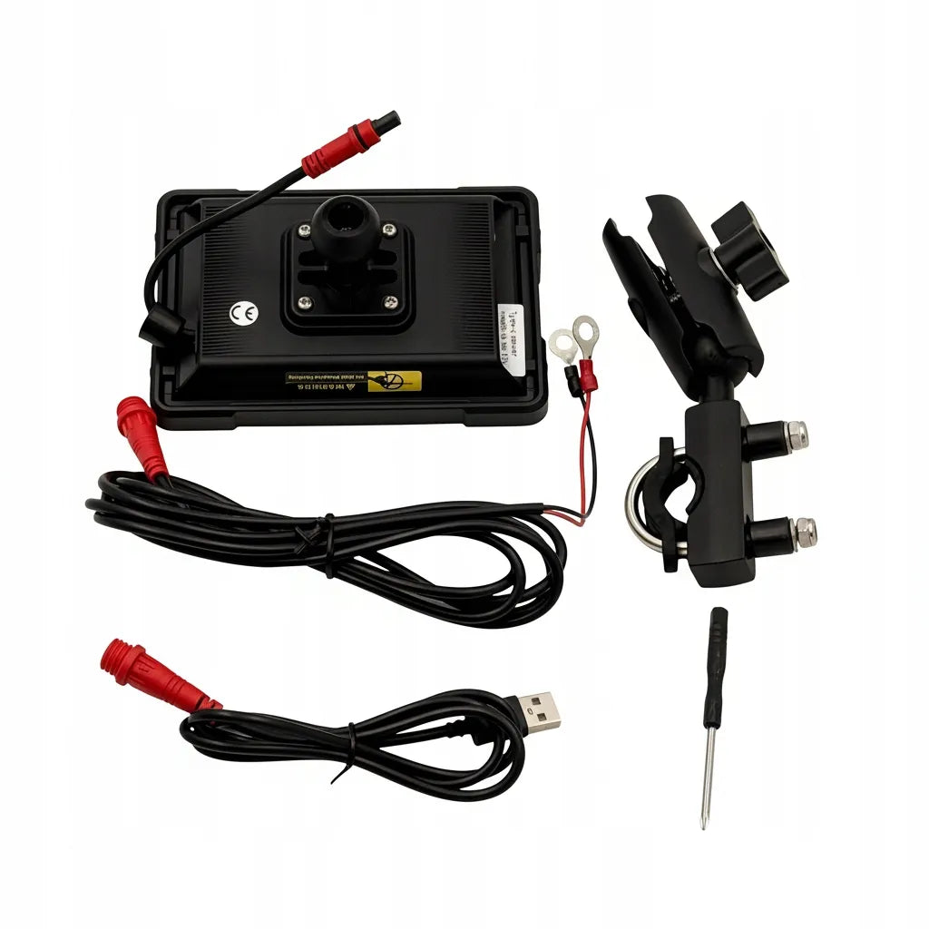 NAVIK 5 motociklo navigacijos ekranas, USB, „Android Auto“ / „Apple CarPlay“, PL