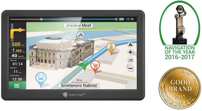 NAVITEL MS700 / E700 7 colių GPS navigacija su Europos žemėlapiais, fotoradarais ir sunkvežimių maršrutais