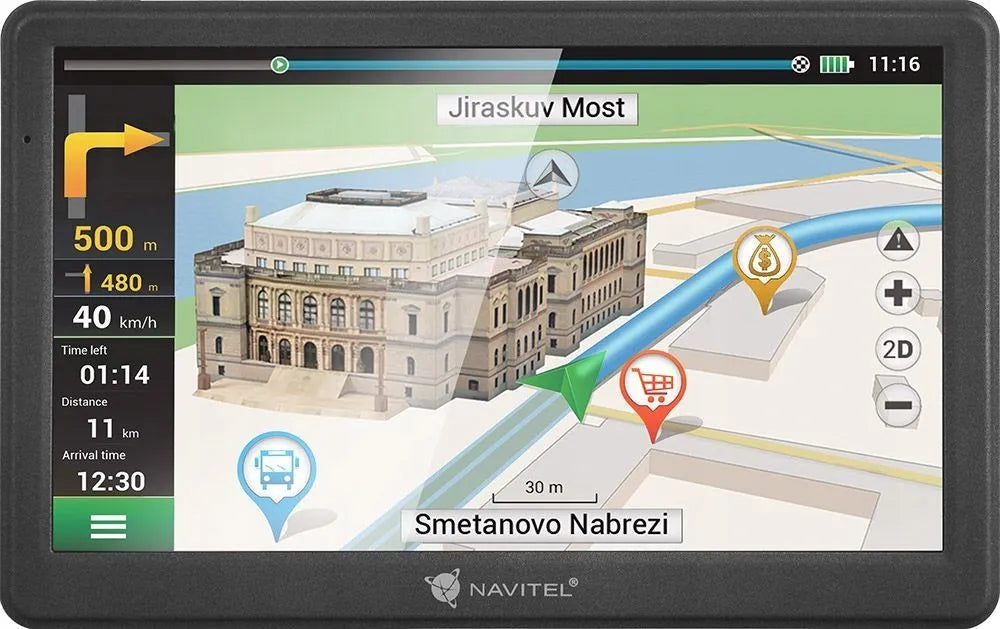NAVITEL MS700 / E700 7 colių GPS navigacija su Europos žemėlapiais, fotoradarais ir sunkvežimių maršrutais
