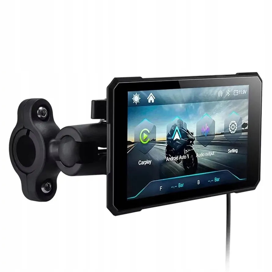 NAVTICA Saturn 5 colių išmanusis motociklo ekranas su belaidžiu „CarPlay“ ir „Android Auto“