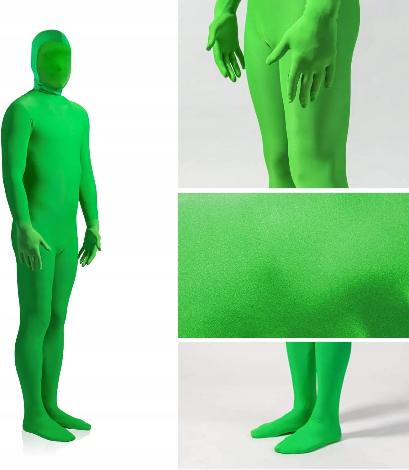 Nematomas žalias kostiumas Green Screen 180cm fotografijos kombinezonas