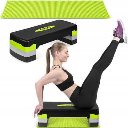 Neo-sport NS-400 treniruočių steperis, 3 lygių, žalias