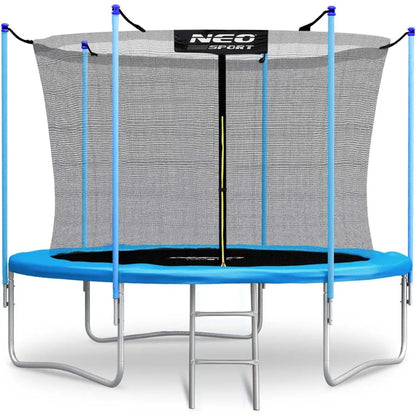 Neo-sport sodo batutas 8ft/252cm su vidiniu tinklu ir kopėčiomis