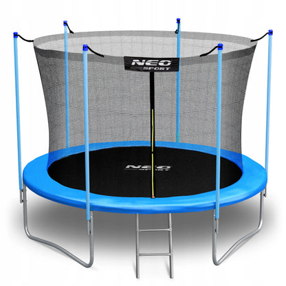 Neo-sport sodo batutas 8ft/252cm su vidiniu tinklu ir kopėčiomis