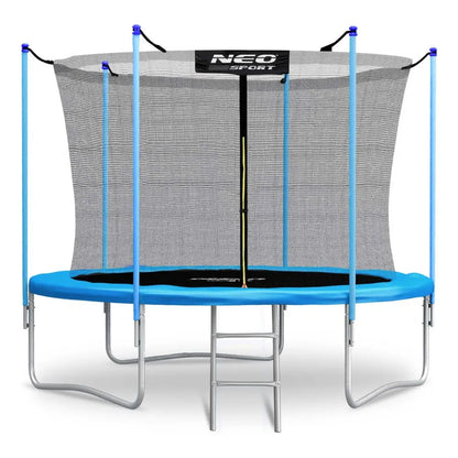 Neo-sport sodo batutas 8ft/252cm su vidiniu tinklu ir kopėčiomis