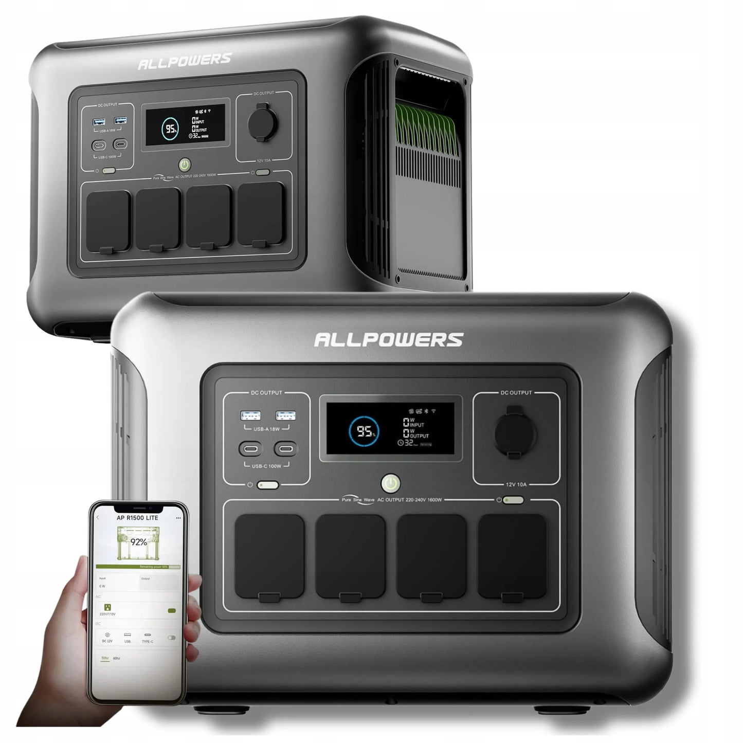 Nešiojama maitinimo stotelė ALLPOWERS R1500 Lite 1600W 1056Wh