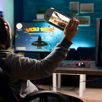 Nešiojama mini žaidimų konsolė X Retro 100+ žaidimų 8 GB su TV jungtimi 5,1" ekranu