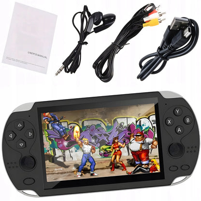 Nešiojama mini žaidimų konsolė X Retro 100+ žaidimų 8 GB su TV jungtimi 5,1" ekranu