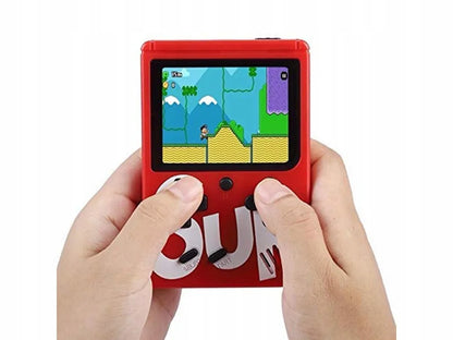Nešiojama retro mini žaidimų konsolė, 400 žaidimų, LCD ekranas, valdiklis, prijungimas prie televizoriaus, 2 žaidėjams