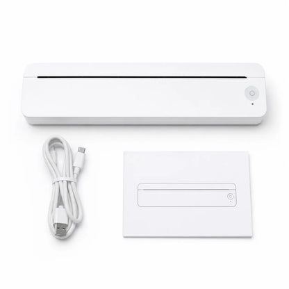 Nešiojamas A4 terminis spausdintuvas A10 Bluetooth USB be rašalo