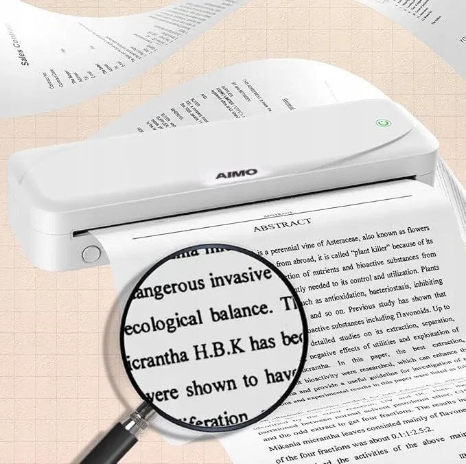 Nešiojamas A4 terminis spausdintuvas Phomemo M831, „Bluetooth“, be rašalo, USB