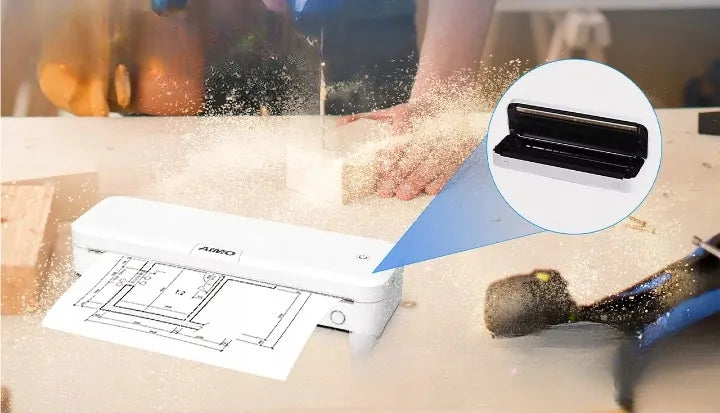 Nešiojamas A4 terminis spausdintuvas Phomemo M831, „Bluetooth“, be rašalo, USB