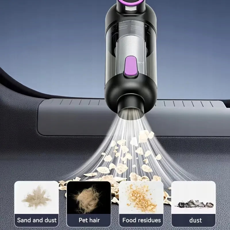 Nešiojamas belaidis automobilinis dulkių siurblys Suitu ST-8007C, HEPA, USB-C, 6000mAh