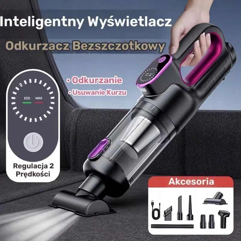 Nešiojamas belaidis automobilinis dulkių siurblys Suitu ST-8007C, HEPA, USB-C, 6000mAh