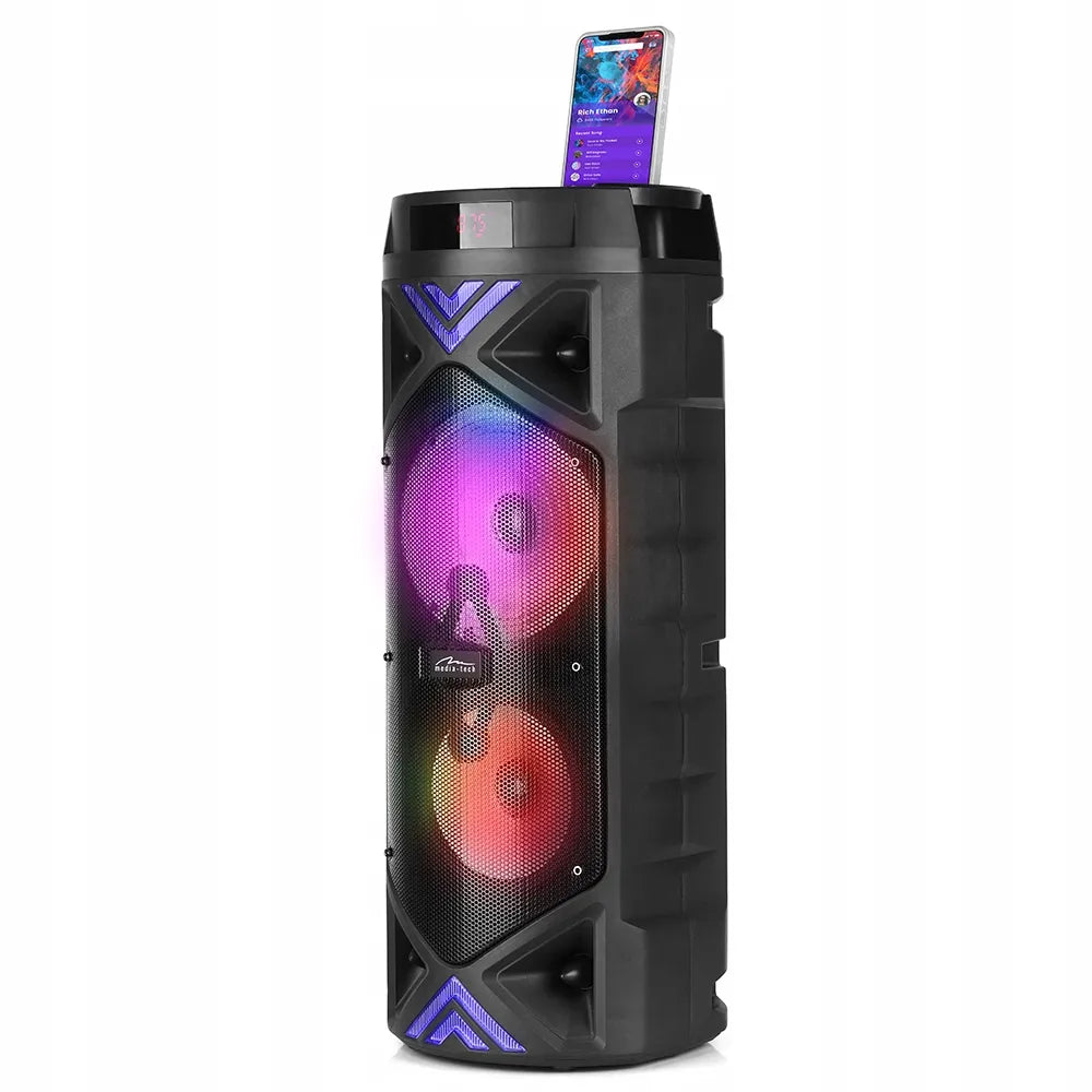 Nešiojamas Bluetooth 5.0+EDR garsiakalbis MEDIA-TECH FUNBOX KEG PRO 1400W KARAOKE