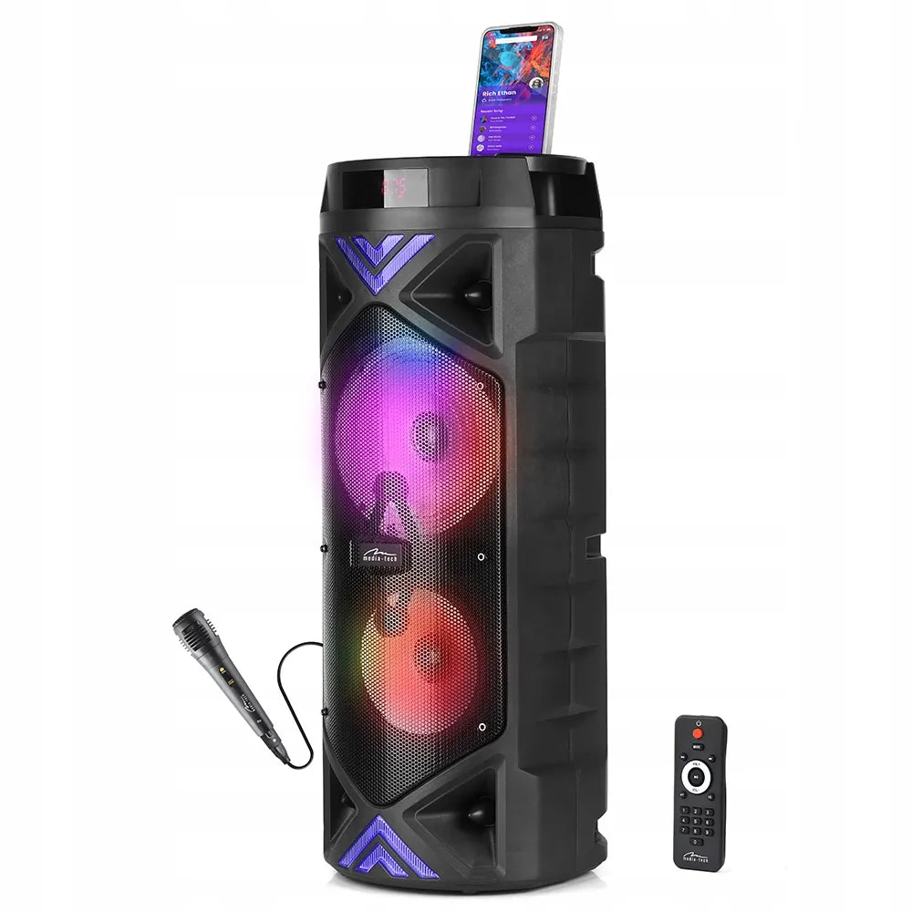 Nešiojamas Bluetooth 5.0+EDR garsiakalbis MEDIA-TECH FUNBOX KEG PRO 1400W KARAOKE