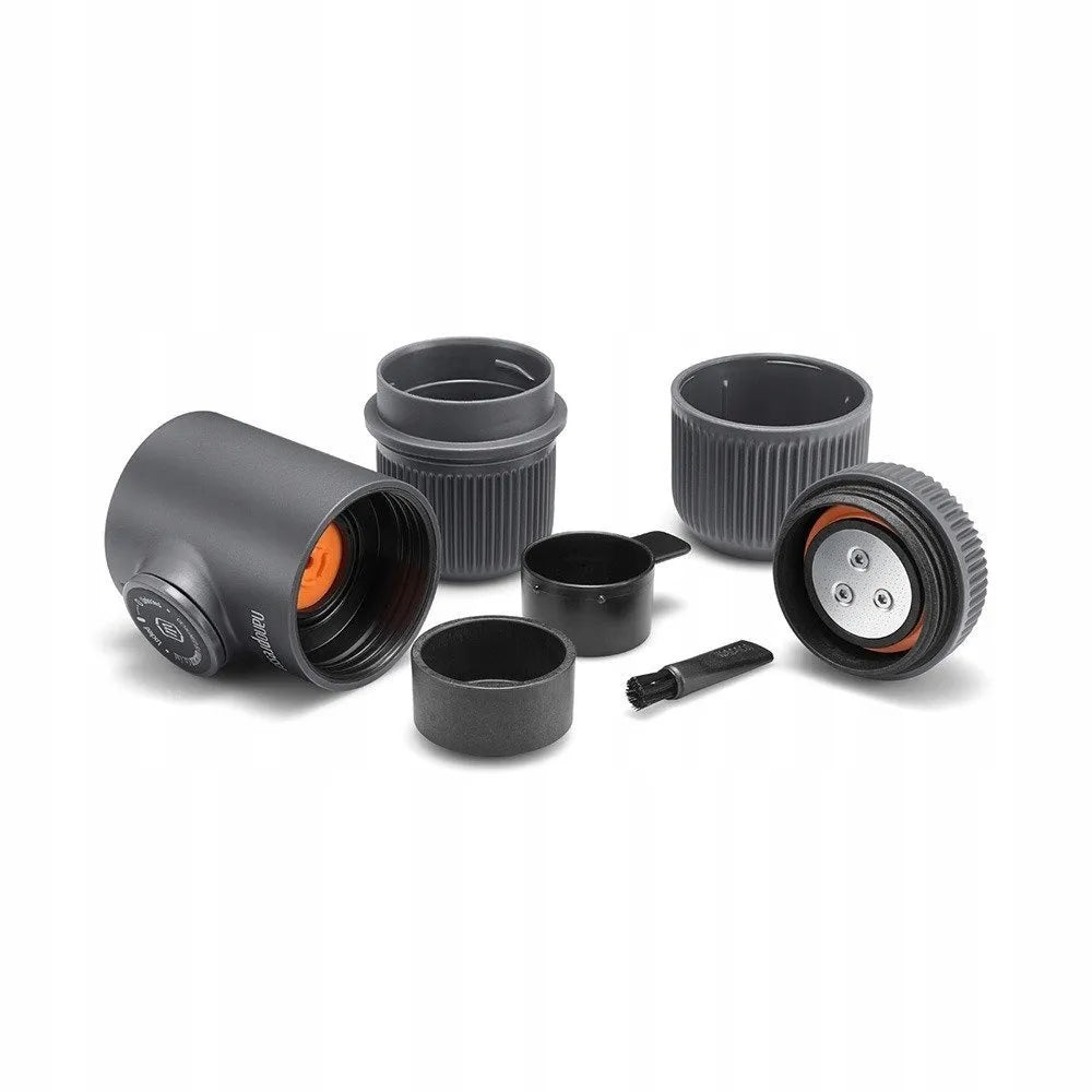 Nešiojamas kelioninis kavos aparatas Wacaco Nanopresso – pilkas