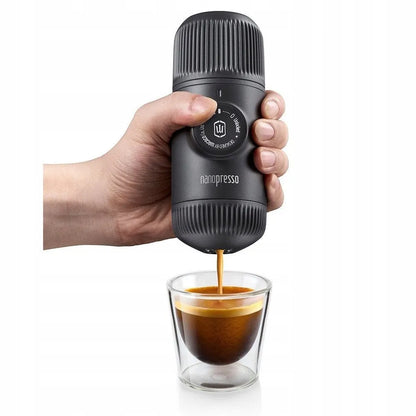 Nešiojamas kelioninis kavos aparatas Wacaco Nanopresso – pilkas