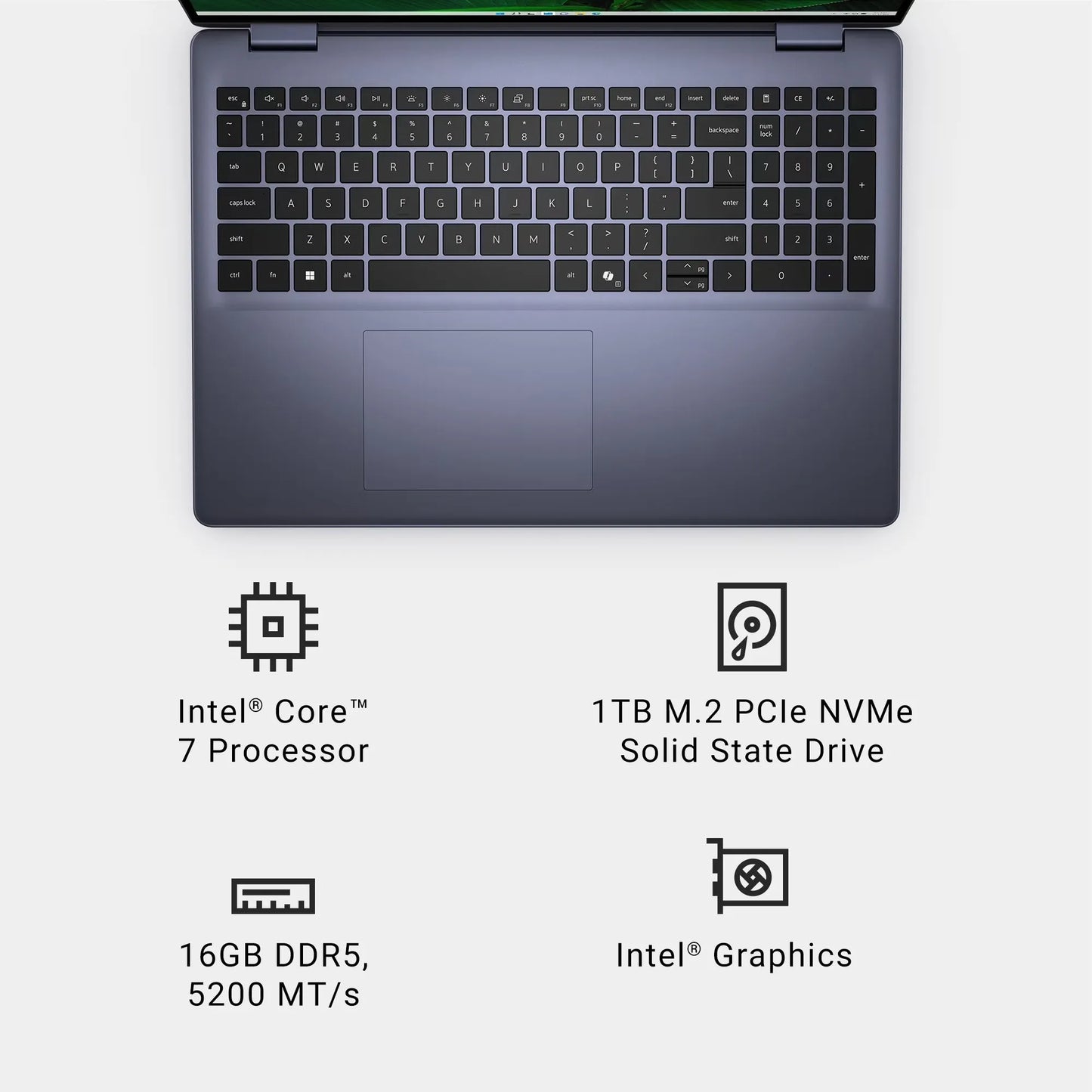 Nešiojamas kompiuteris Dell Inspiron 16 5640 Core 7 150U 16GB 1TB SSD FHD+ Win11 aliumininis korpusas