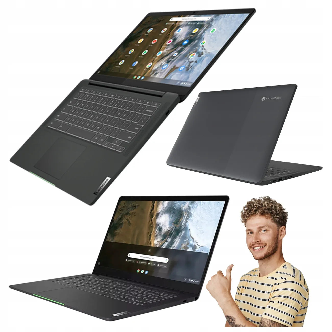 Nešiojamas kompiuteris LENOVO IdeaPad 5 Chrome 14ITL6 14'' Intel Pentium Gold 4/128GB