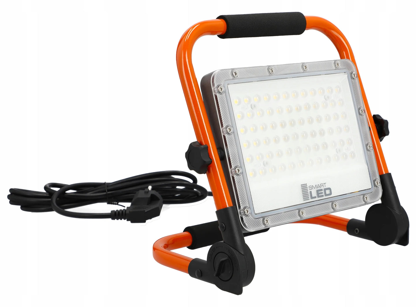 Nešiojamas LED prožektorius, 3 m laidas, 50 W, Premium darbinė lempa su stovu