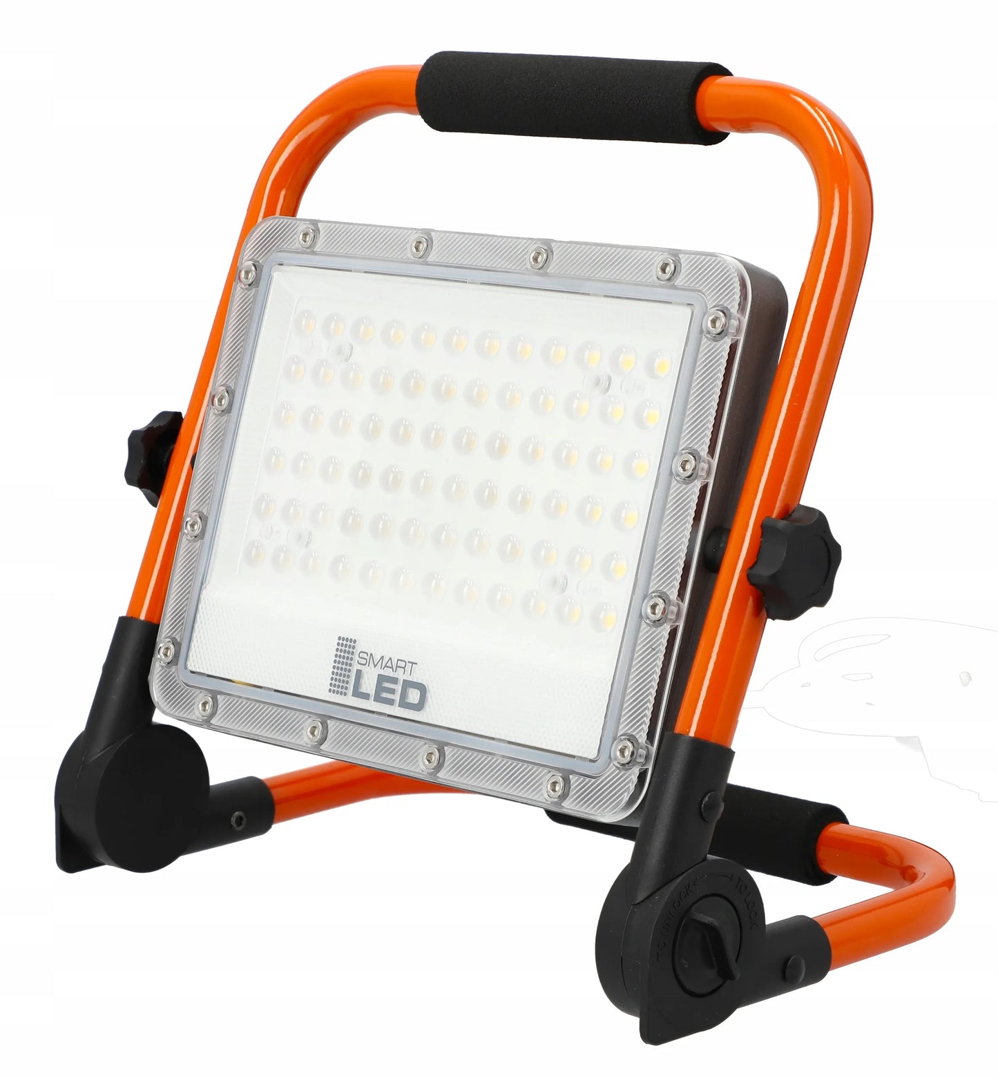 Nešiojamas LED prožektorius, 3 m laidas, 50 W, Premium darbinė lempa su stovu