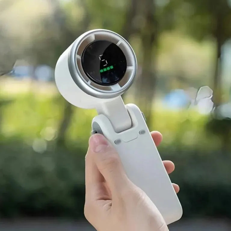 Nešiojamas mini ventiliatorius USB, tylus, WINDSY baltas