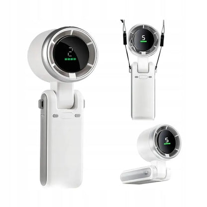 Nešiojamas mini ventiliatorius USB, tylus, WINDSY baltas