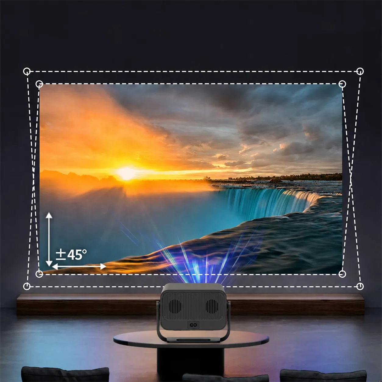 Nešiojamas projektorius BLOW AndroidTV FullHD MaxView juodas