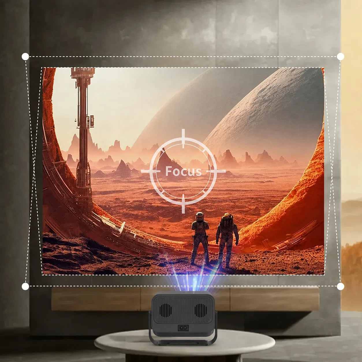 Nešiojamas projektorius BLOW AndroidTV FullHD MaxView juodas