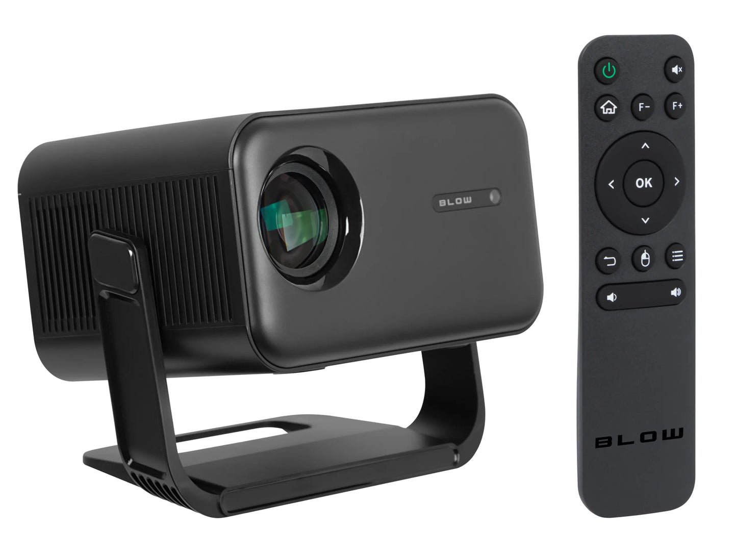 Nešiojamas projektorius BLOW AndroidTV FullHD MaxView juodas