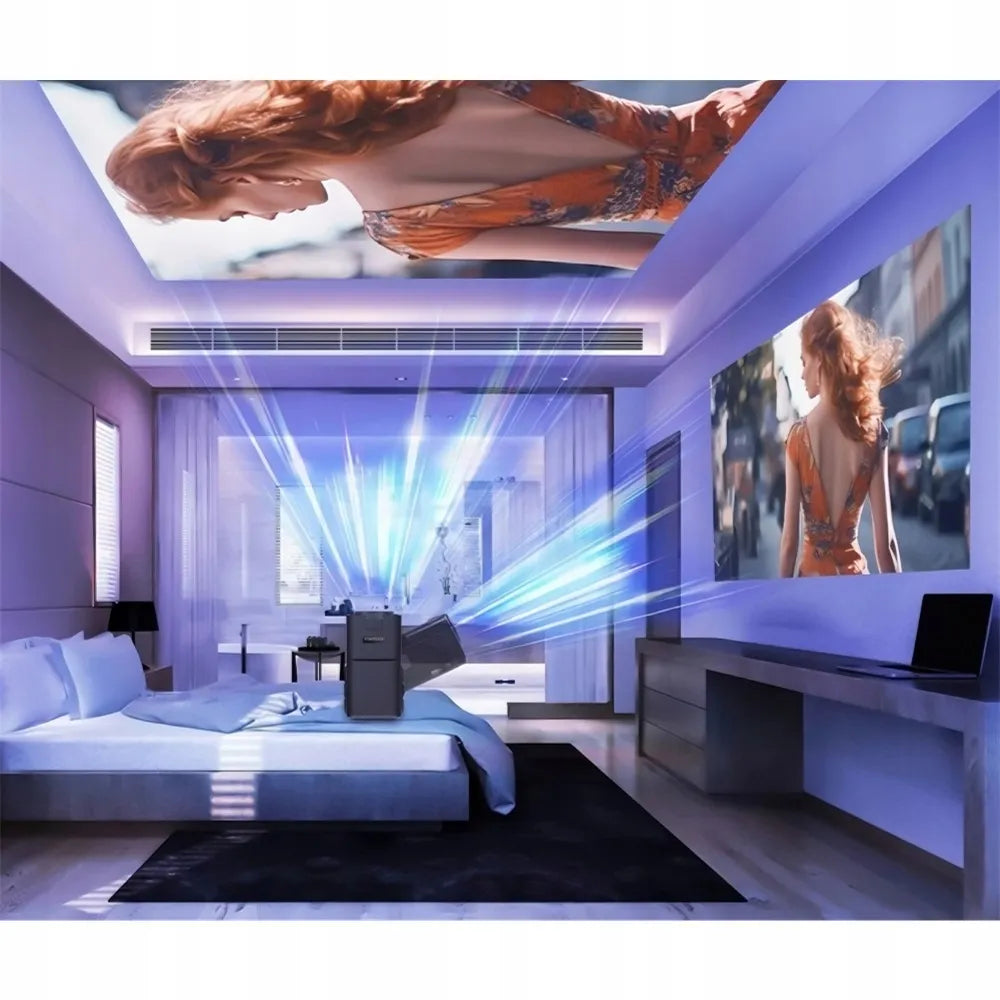 Nešiojamas projektorius HY320 LED WiFi Android TV 4K